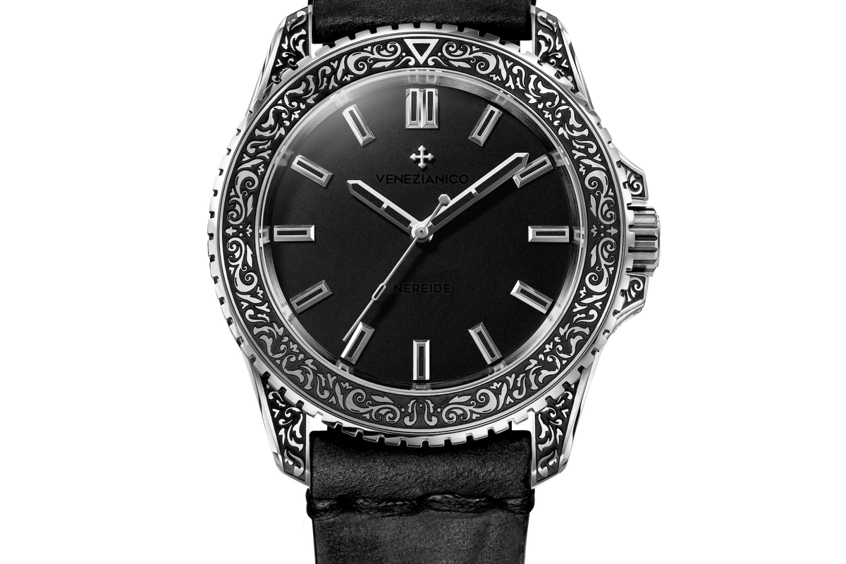 Venezianico Nereide Acquaforte orologio automatico frontale